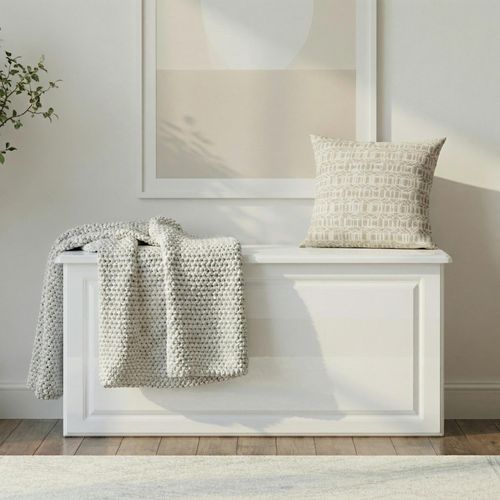 Pembroke White Gloss Blanket Box