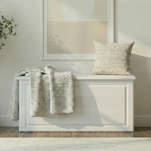 Pembroke White Blanket Box