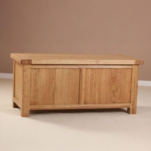 Clearance - Kent Blanket Box - Oak - A420