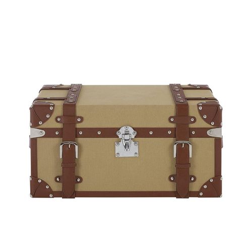 Columbus Storage Trunk - Small - Canvas with Leather Trim