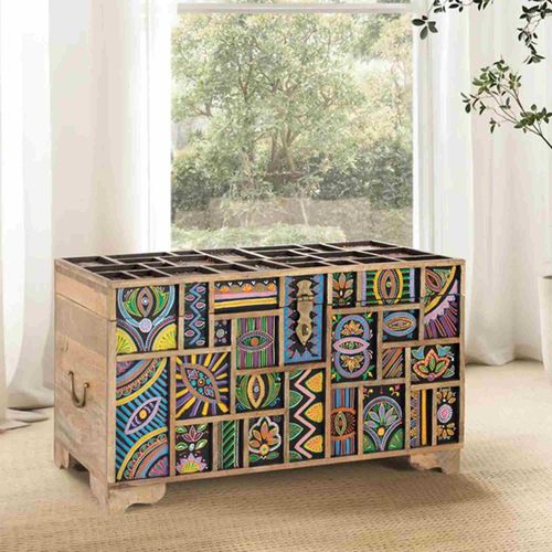 Emelia Storage Trunk - Painted - Mango Wood