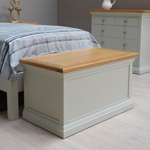 Cotswold Blanket Box - Oak and Painted