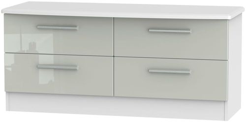 Knightsbridge Cashmere Gloss and White Bed Box