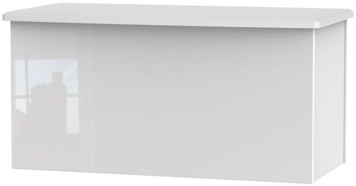 Knightsbridge White Gloss Blanket Box