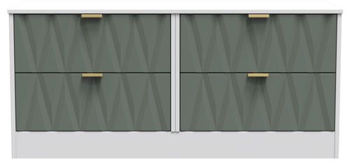 Las Vegas White and Green Bed Box