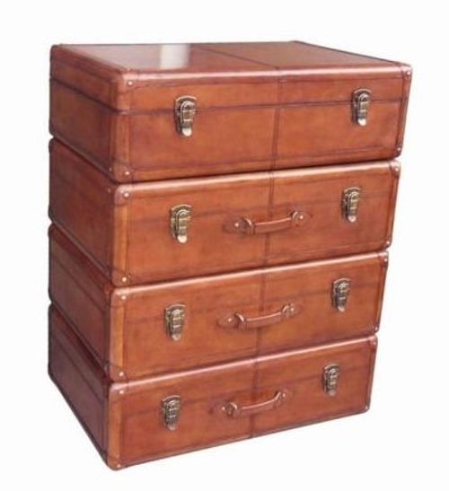 Mysore Handcrafted Cognac Dresser with Drawer