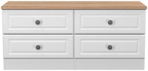 Norfolk White and Oak Effect Bed Box