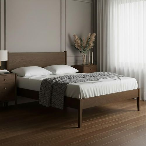 Paris Panelled Bed - Dark Oak - 4ft 6in Double