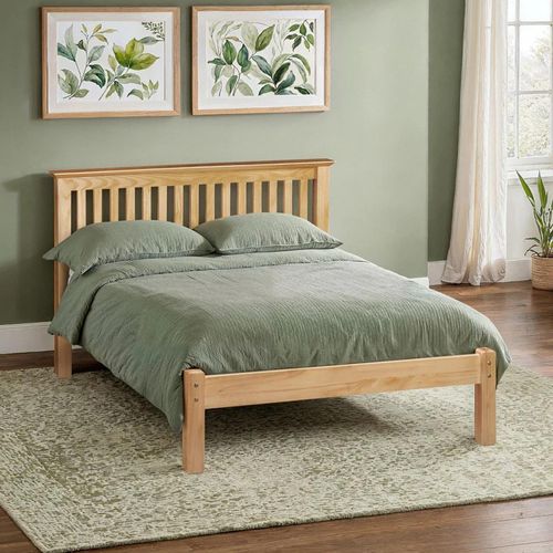 Barcelona Slatted Bed - Pine - Sizes Available