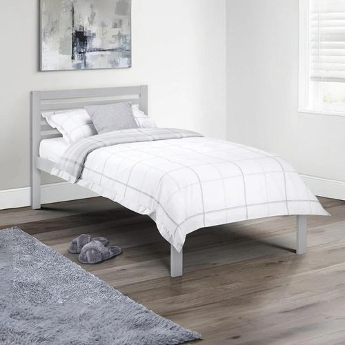 Slocum Bed - 3ft Single - Light Grey