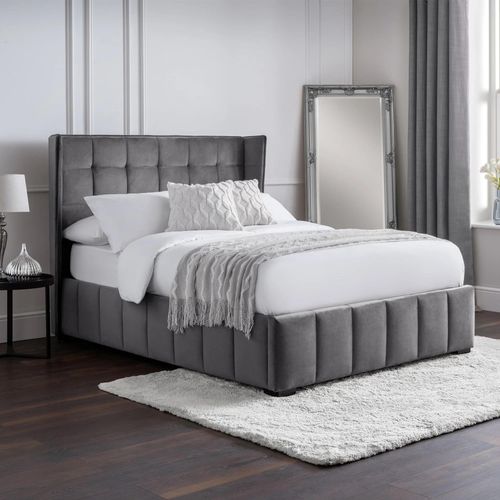 Gatsby Bed - Light Grey Fabric - Sizes Available