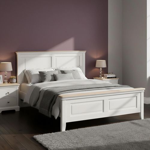 Cromwell Bed - Sizes Available - Grey Painted