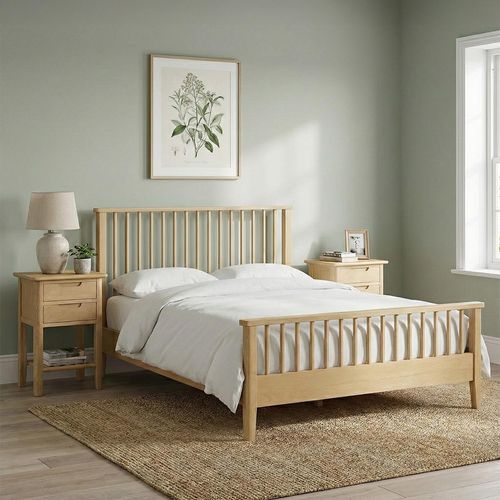 Twyford Bed - Slatted - Oak - Sizes Available