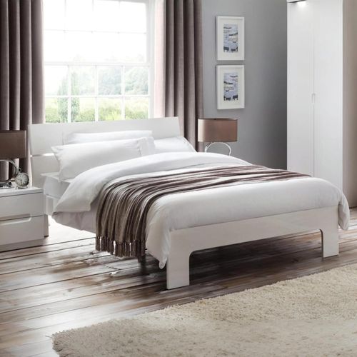 Manhattan Bed - White Gloss - Sizes Available