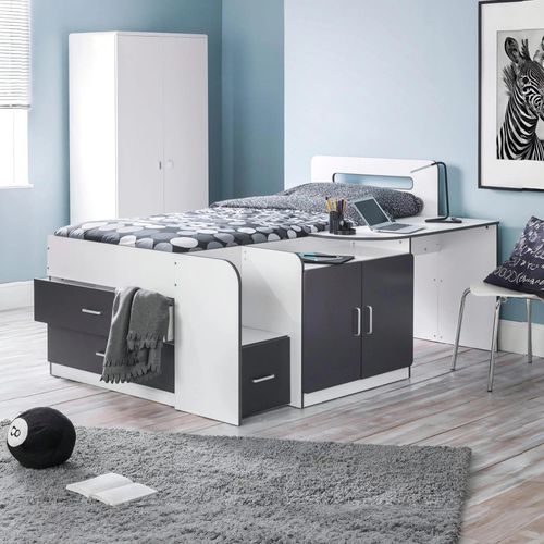 Cookie Cabin Bed - White and Black