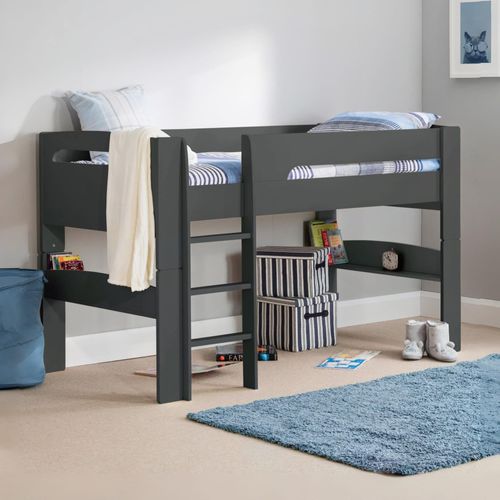 Pluto Midsleeper Bed - Dark Grey