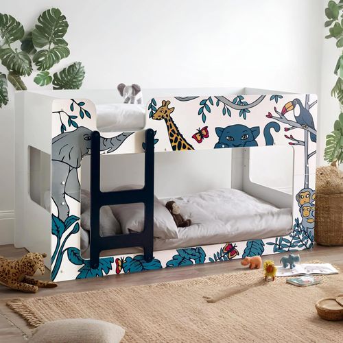 Safari Novelty Bunk Bed - White
