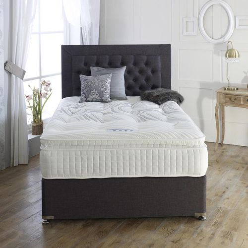 Sicily Pillow Divan Bed - 2000 Platform Top - Sizes Available