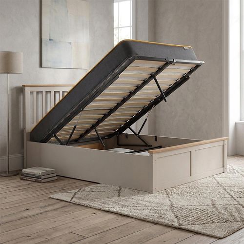 Phoenix Ottoman Storage Bed - 4ft Small Double - Pearl Grey
