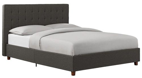 Erie Grey Linen Fabric 5ft King Size Bed - 4108439UK