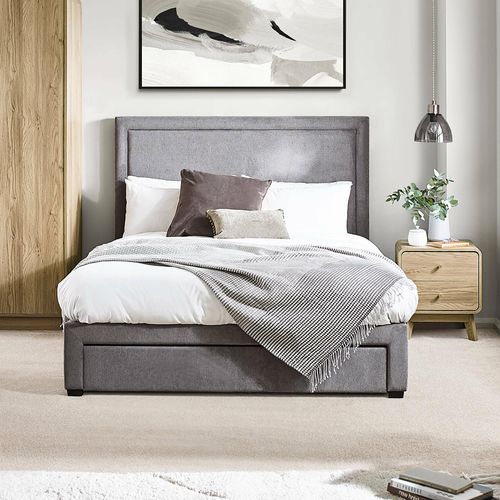 Mayfair Storage Bed - Grey Fabric - 4 Drawer - Sizes Available