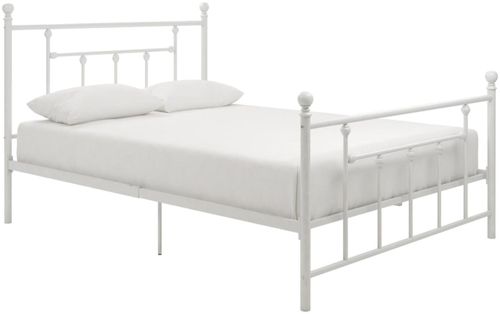 Melton White Metal Bed - Sizes Available - 3236198UK