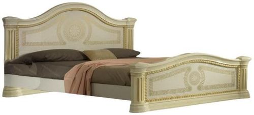 New Serena Beige Italian Bed - Sizes Available