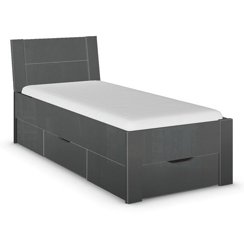 Rauch Aditio 3ft Single Bed - High Gloss Grey