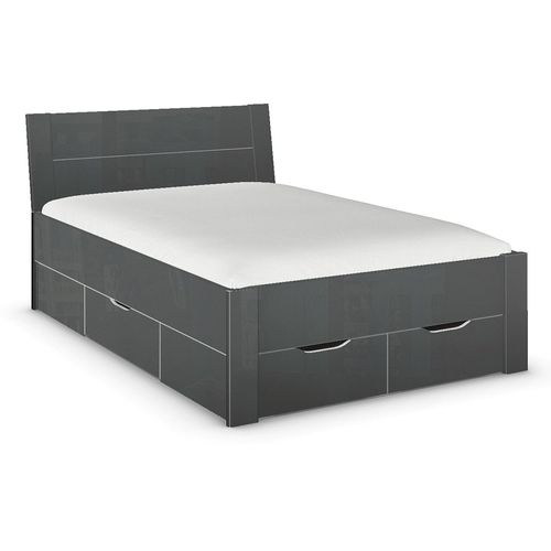 Rauch Aditio 4ft 6in Double Bed - High Gloss Grey