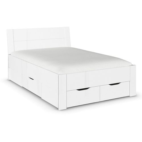 Rauch Aditio 4ft 6in Double Bed - High Gloss White