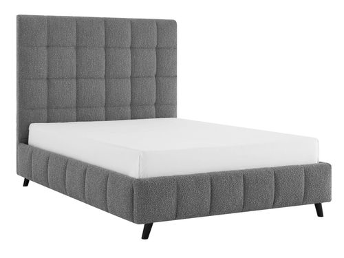 Stark Dove Grey Boucle Fabric Bed - Sizes Available