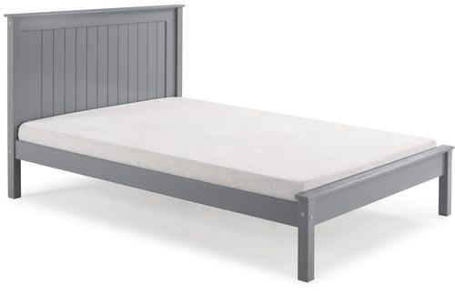 Travis Grey Low Footend Wooden Bed - Sizes Available
