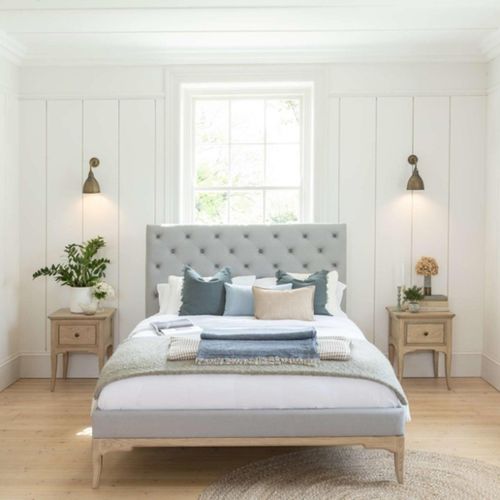 Toulon Bed - Oak - Sizes Available