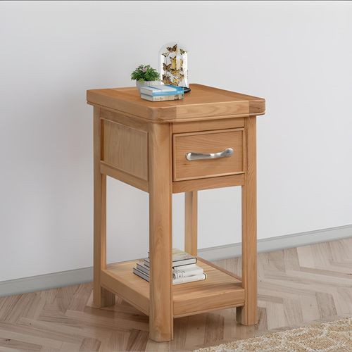 Clarion Oak 1 Drawer Bedside Table