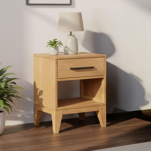 Viento Bedside Cabinet - 1 Drawer - Oak