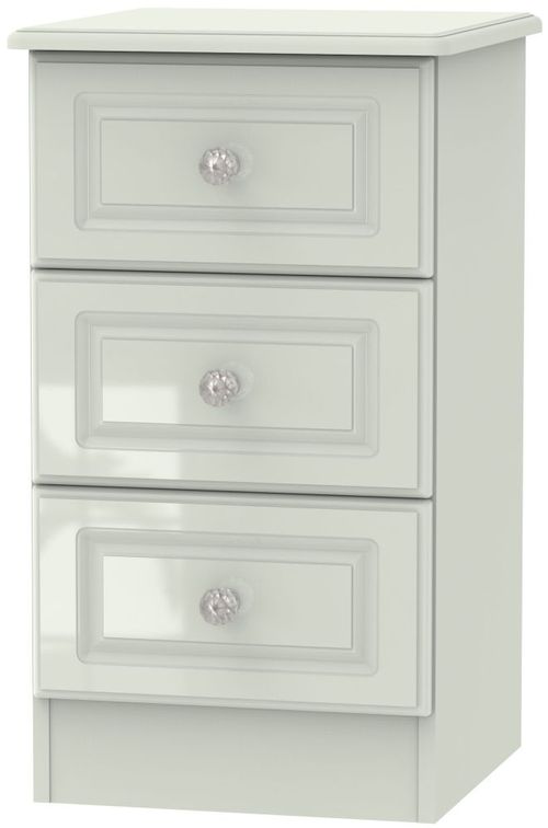 Balmoral Cashmere 3 Drawer Bedside Cabinet