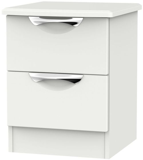 Camden Grey 2 Drawer Bedside Cabinet