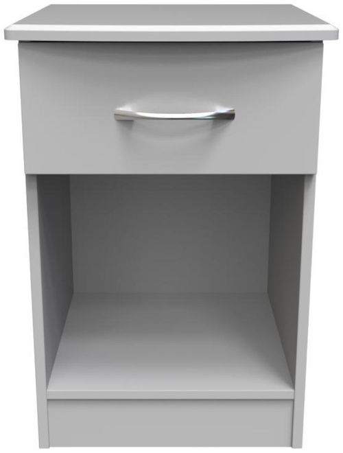 Eve Grey 1 Drawer Bedside Cabinet