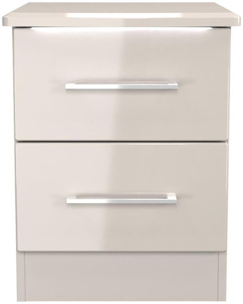 Paris Cashmere 2 Drawer Bedside Cabinet