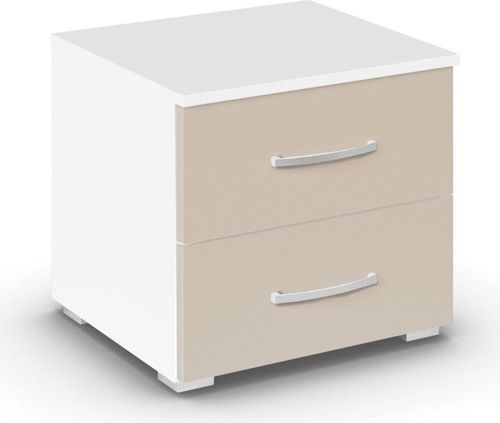 Rauch Aditio 2 Drawer Bedside Cabinet - Alpine White and Champagne