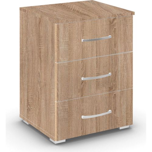 Rauch Aditio 3 Drawer Bedside Cabinet - Sonoma Oak