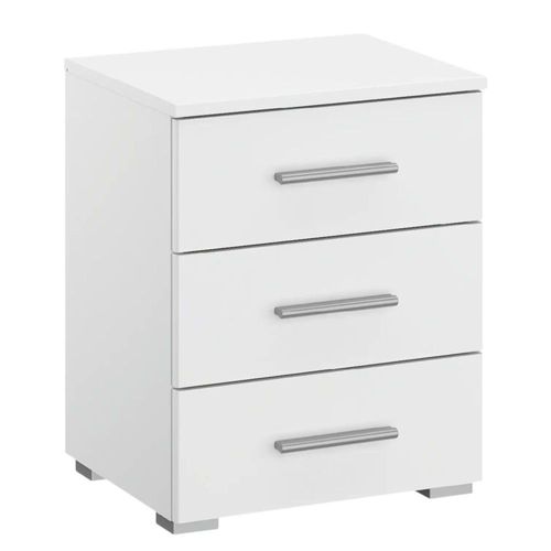 Rauch Base 3 Drawer Bedside Cabinet - Alpine White