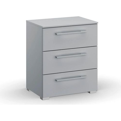 Rauch Skat Shine 3 Drawer Bedside Cabinet - Silk Grey
