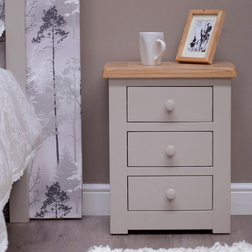 Diamond Painted Bedside Cabinet - 3 Drawer