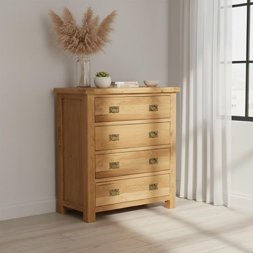 Salisbury Premium Chest - 4 Drawer - Oak