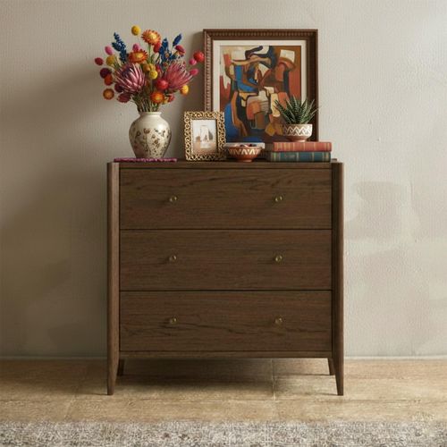 Paris Chest - 3 Drawer - Dark Oak