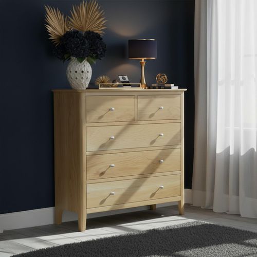Bath Chest of Drawers - 2+3 Drawer - Oak