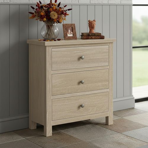 Modern Country Oak - Chest of Drawers - 3 Drawer
