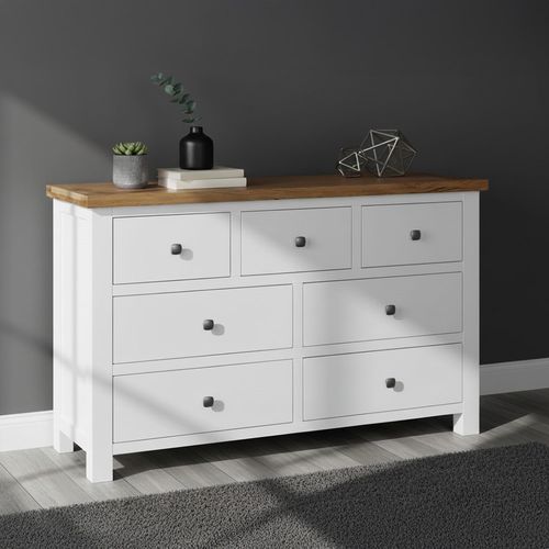 Lundy Chest - 3+4 Drawer - White Painted