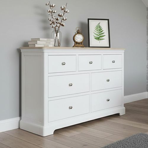 Cromwell Chest - 3+4 Drawer - White Painted